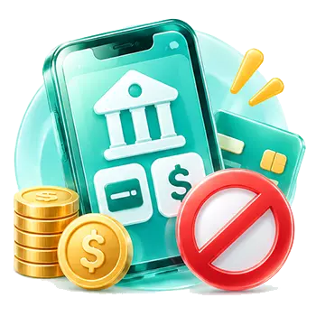 BC博粹APP銀行功能限制示意圖