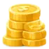 BC博粹儲值金額示意圖，金色硬幣堆疊呈現資金數量與儲值金額概念。