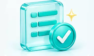 BC博粹VIP會員資料確認示意圖，青綠色會員資訊面板搭配大型勾選標記。